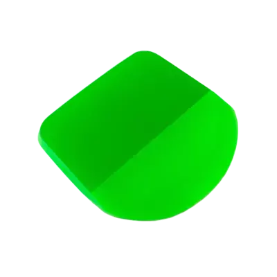 Ракель PPF Green 10x7.5 см. изогнутый